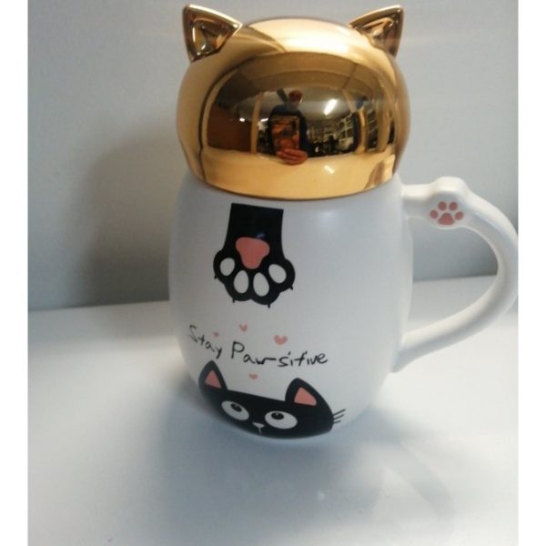 Taza Stay Pawsitive Cat