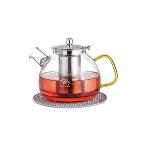 Tetera de Cristal c/Tapa e Infusor