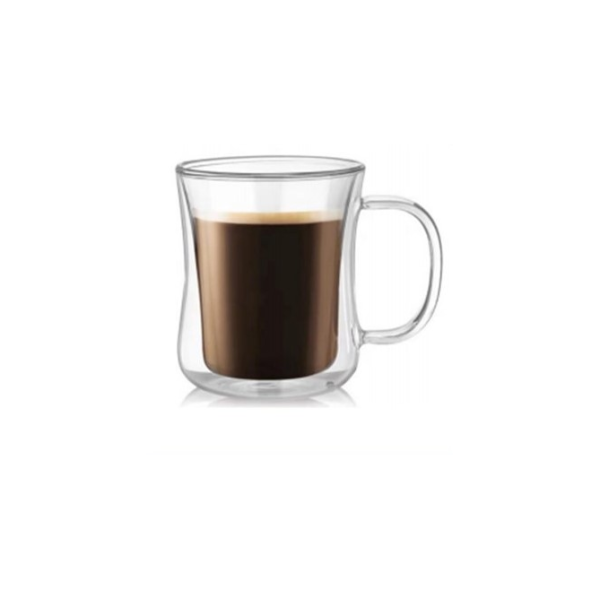 Taza Doble Cristal 450ml.